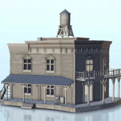 Wild West big house with water tower - Six Gun Sound Desperado Old Chronicles Gunfight Blackwater Gulch Age of Sigmar Warhammer