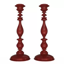 Wood Candlestick