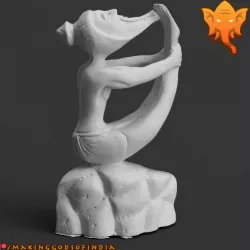 Yoga Guru in Navasana (Boat Pose)