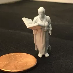 Young Female Dwarf Wizard for Tabletop Gaming