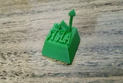 12 Mechanical Keyboard Keycap of Tesla & meme stocks names with 3D arrow