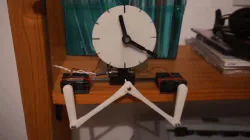 3D printed kinetic Servo clock