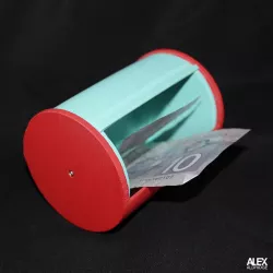 3D Round Storage Tube Box Container