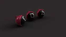 3D squid game keychain