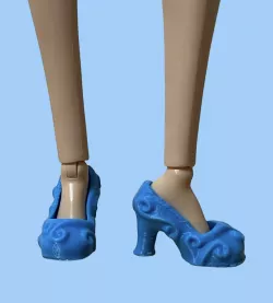 BARBIE TYPE DOLL HEEL SHOES