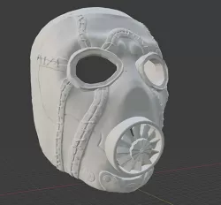 Borderlands 2 Psycho Mask Remixed With Detail