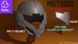 BOSSposes - METROID DREAD - LIFE SIZED HELMET