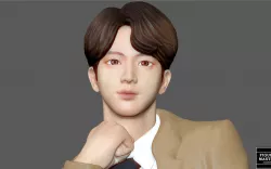 BTS JIN - K POP KOREAN IDOL BIG HIT K-POP BOY GROUP 3D PRINT BUTTER DYNAMITE JIN