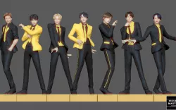 BTS PACK K POP KOREAN IDOL BIG HIT K-POP BOY GROUP 3D PRINT BUTTER DYNAMITE