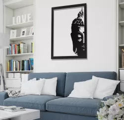 Buddha : frame wall art : STL and SVG
