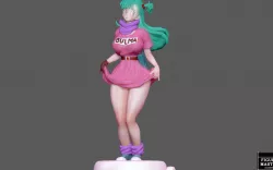 BULMA SEXY GIRL DRAGONBALL ANIME ANIMATION 3D PRINT