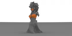 Bust Wolf Woman Bust Wolf Woman Amerindian Amerindian ornament