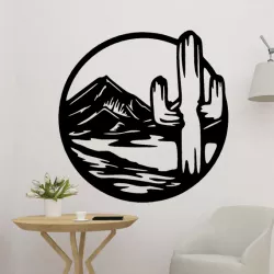 Cactus Panel Decor