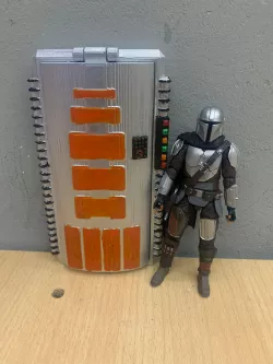 carbonite machine for figures 3.75 mandalorian razor crest .stl .obj