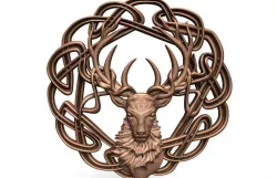 Celtic deer CNC