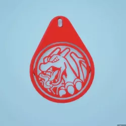 CHARIZARD COIN KEYCHAIN POKEMON