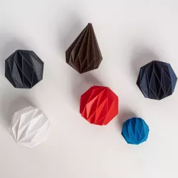 Christmas origami bulb
