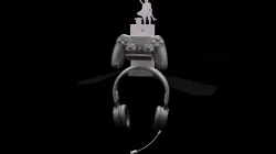 CONTROLLER AND HEADSET HOLDER - MANDALORIAN MODEL 3D PRINT MODEL