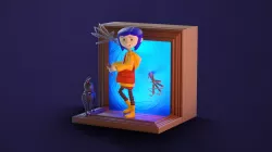 Coraline Lamp Diorama