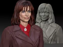 Courteney Cox as Gale Weathers from Scream 1 textured