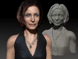 Courteney Cox as Gale Weathers from Scream 2 textured