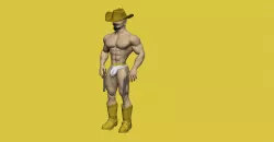cowboy simone. western cowboy, doll, hero, doll. man, Toy Models
