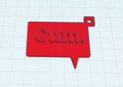Cum Keychain
