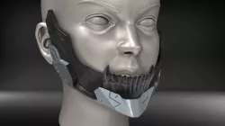 Cyborg Jaw Armor V3