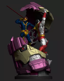 Cyclops and Colosus Vs Sentinel