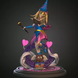 Dark Magician Girl - stl Yu-Gi-Oh 3D model
