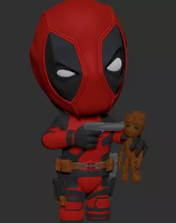 Deadpool vs Groot