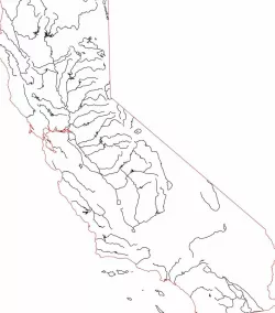 Detailed Map of California