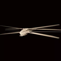 Dune Atreides Ornithopter With Sandworm Stand