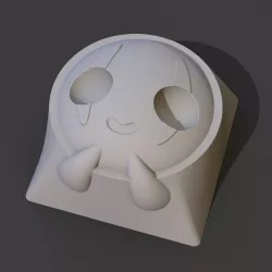 Faceless Keycap - Spirited Away - Chibi - DIGITAL FILES FOR 3D PRINTING - KEYCAP FOR MECHANICAL KEYBOARD