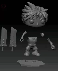 fan art only funko pop cloud strife for fan art only
