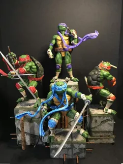 Fan Art - TMNT Diorama Set 3D print model