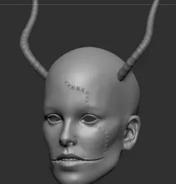 Female Krampus Mask
