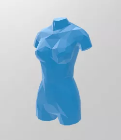 Female Mannequin Stand - Low Poly