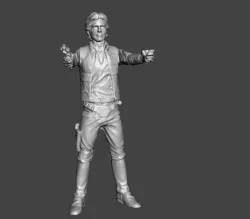 Figura de acción Star Wars - Han Solo Hasbro LFL .obj .stl