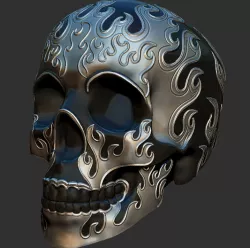 Flame Skull