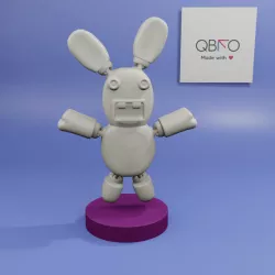 Flexi weird rabbit (STL file for 3d printing)