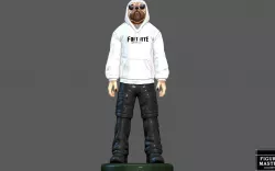 FORTNITE BULLDOG SKIN CHARACTER ART TOY GAME ANIME 3D PRINT