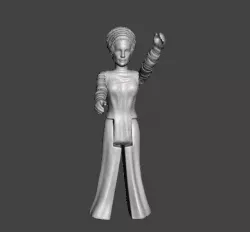 FRANKENSTEIN'S BRIDE FIGURE VINTAGE STYLE 3.75 .STL .OBJ