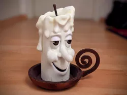 Funny Cartoon Christmas Candle ( no 1 of 4)