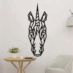Geometric Unicorn Wall Art