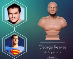 George Reeves bust sculpture 3D print model
