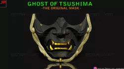 Ghost Mask - Ghost Of Tsushima - The Original Mask - Halloween Oni Cosplay