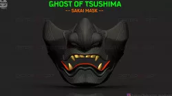Ghost Of Tsushima - The Sakai Mask - Samurai Cosplay Mask