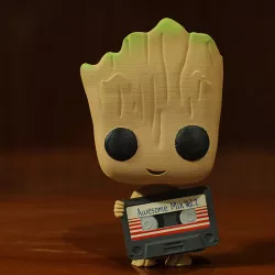 Groot with cassette