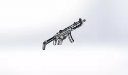 GUN MODEL, CNC PLASTIC DECOR, 3D GUN MODEL